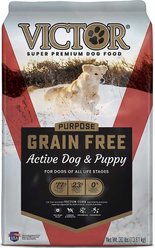 VICTOR Purpose Active Dog & Puppy Formula Grain-Free Dry Food + American Journey Beef Recipe Grain-Free Soft & Chewy Training Bits Dog Treats slide 2 of 8