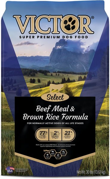 VICTOR Select Beef Meal & Brown Rice Dry Dog Food 15 lb bag