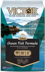 VICTOR Gluten-Free Ocean Fish Formula with Salmon Omega-3 Enriched Dry Dog Food, 80-lb bundle