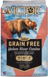 VICTOR Grain-Free Yukon River Canine with Salmon High Protein Dry Dog Food, 60-lb bundle