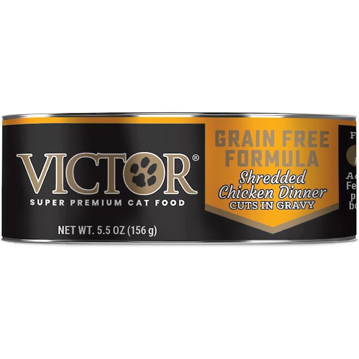 VICTOR Grain-Free Shredded Chicken Dinner Cuts Wet Cat Food or Topper, 5.5-oz can, bundle of 48