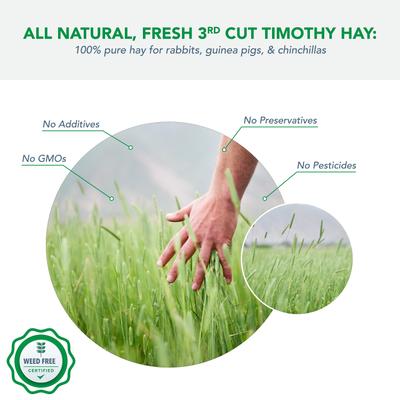 Show full view: Viking Farmer 3rd Cut Timothy Hay for Rabbits & Small Pets, 5-lb box slide 3 of 8