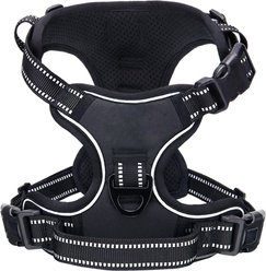 Vila Adjustable Reflective No Pull Dog Harness, Black, Large, 17 to 34-in chest slide 2 of 7