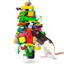 Vila Colorful Hanging Teeth Grinding Rat Guinea-Pig & Small Animal Wooden Chew Blocks, 16-in