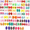 Show in main carousel: Vila Cute Ribbon Bows Elastic Rubber Band Hair Ties Dog & Cat Grooming Accessories, 60 count slide 2 of 5