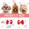Show in main carousel: Vila Cute Ribbon Bows Elastic Rubber Band Hair Ties Dog & Cat Grooming Accessories, 60 count slide 5 of 6