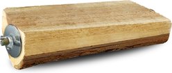 Vila Natural Wooden Platform Parrot Perch Stand, Hanging Cage Accessories for Bird Play Stand, 7 x 3 inches