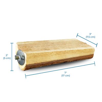 Show full view: Vila Natural Wooden Platform Parrot Perch Stand, Hanging Cage Accessories for Bird Play Stand, 7 x 3 inches slide 7 of 8