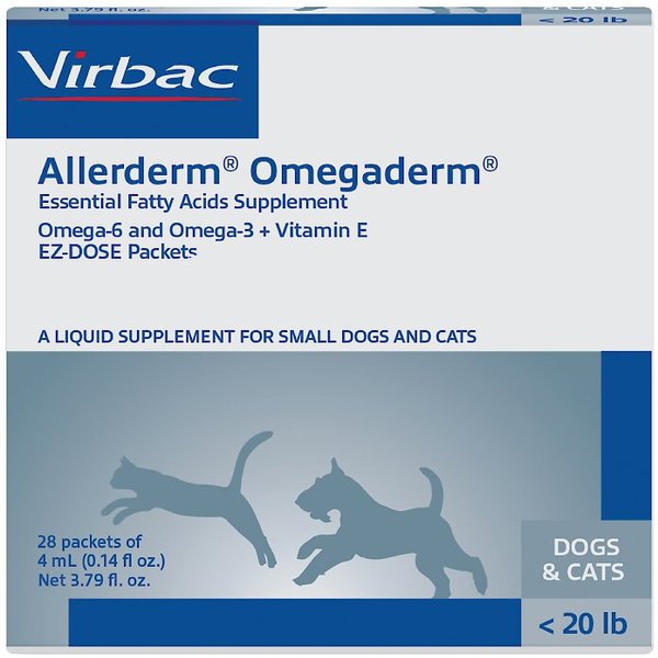 Virbac Allerderm Omegaderm Liquid Skin & Coat Supplement for Cats & Dogs