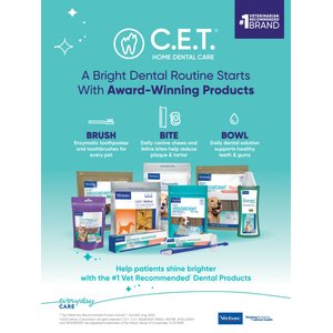 Virbac C.E.T. Dog & Cat Toothbrush, Color Varies