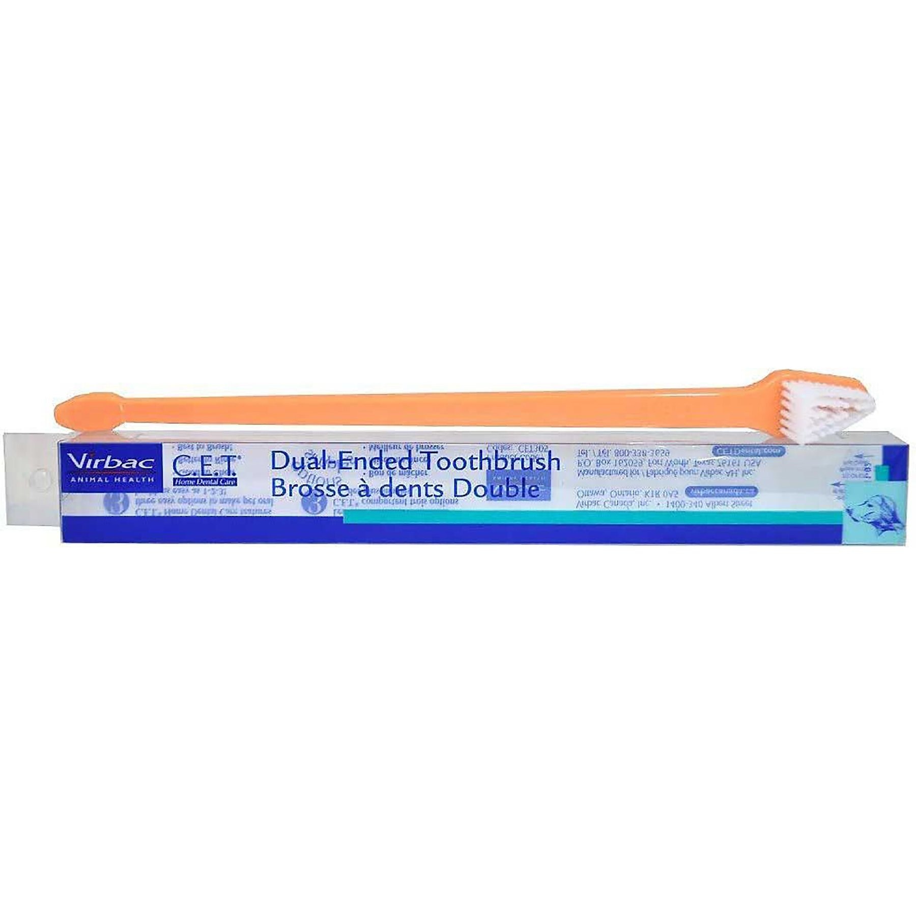 Virbac C.E.T. Dual Ended Pet Toothbrush for Cats and Dogs Virbac C.E.T. Dual Ended Pet Toothbrush for Cats and Dogs
