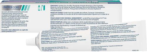 Show full view: Virbac C.E.T. Enzymatic Beef Flavor, 2.5-oz (70 g) tube + Poultry Flavor Dog & Cat Toothpaste, 70 gram slide 3 of 10