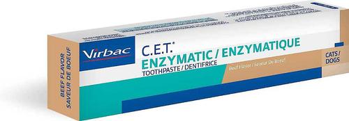 Show full view: Virbac C.E.T. Enzymatic Beef Flavor Dog & Cat Toothpaste, 2.5-oz (70 g) tube, 2 count slide 3 of 11