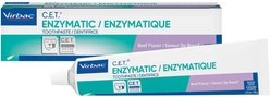 Virbac C.E.T. Enzymatic Beef Flavor Toothpaste, 2.5-oz (70 g) tube + Dual-Ended Dog & Cat Toothbrush slide 2 of 6