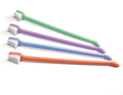 Show full view: Virbac C.E.T. Enzymatic Beef Flavor Toothpaste, 2.5-oz (70 g) tube + Dual-Ended Dog & Cat Toothbrush slide 6 of 6