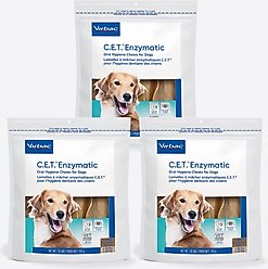 Virbac C.E.T. Enzymatic Dental Chews for Large Dogs, over 50-lbs, 3.39-lb bundle