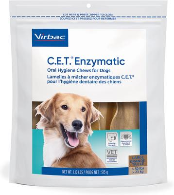 Virbac C.E.T. Enzymatic Dental Chews for Large Dogs
