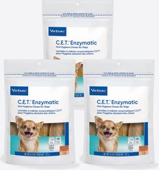 Virbac C.E.T. Enzymatic Dental Chews for X-Small Dogs, under 11-lbs, 16.8-oz bag