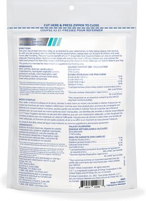 Show full view: Virbac C.E.T. Enzymatic Dental Chews for X-Small Dogs, under 11-lbs, 16.8-oz bag slide 3 of 11