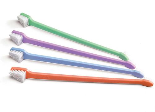 Show full view: Virbac C.E.T. Enzymatic Dog & Cat Poultry Flavor Toothpaste, 70 gram & Virbac C.E.T. Dual Ended Dog & Cat Toothbrush, Color Varies slide 7 of 8