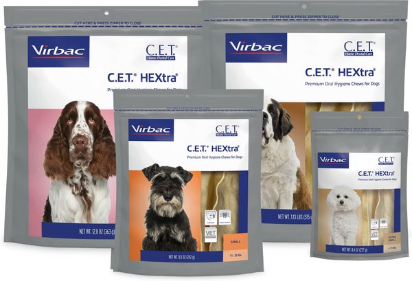 Virbac C.E.T. HEXtra Dental Chews for Dogs over 51-lbs