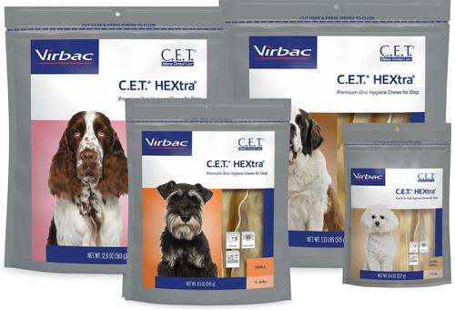 Show full view: Virbac C.E.T. HEXtra Dental Chews for Dogs, under 11-lbs, 30 count slide 5 of 10