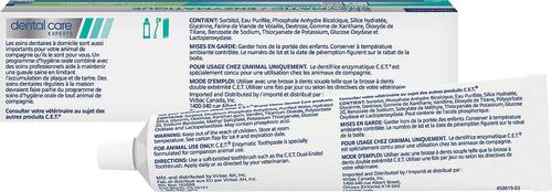 Show full view: Virbac C.E.T. Pet Toothbrush, Color Varies & Virbac C.E.T. Enzymatic Dog & Cat Vanilla-Mint Flavor Toothpaste, 70 gram slide 3 of 6