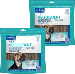 Virbac C.E.T. VeggieDent Fr3sh Dental Chews for Medium Dogs, 60 count bundle