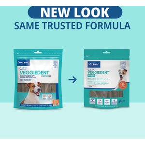 Virbac C.E.T. VeggieDent Fr3sh Dental Chews for Small Dogs, 30 count
