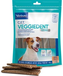 Virbac C.E.T. VeggieDent Fr3sh Dental Chews for Small Dogs, 30 count