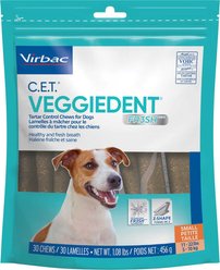 Virbac C.E.T. VeggieDent Fr3sh for Small Dogs + Dental Chews for Large Dogs slide 2 of 9