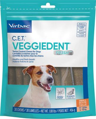 Show full view: Virbac C.E.T. VeggieDent Fr3sh for Small Dogs + Dental Chews for Large Dogs slide 2 of 9