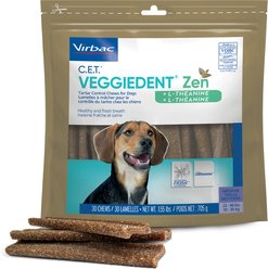 Virbac C.E.T. VeggieDent Zen Dental Chews for Medium Dogs, 30 count