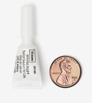 Show full view: Virbac EFFIPRO Flea & Tick Spot Treatment for Cats, over 1.5 lbs, 3 Doses (3-mos. supply) slide 3 of 6