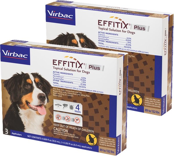 Virbac Effitix Topical Solution for Dogs 89-132 lbs