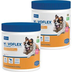 Virbac MOVOFLEX Advanced Soft Chews Joint Supplement for Large Breed Dogs, 60 count