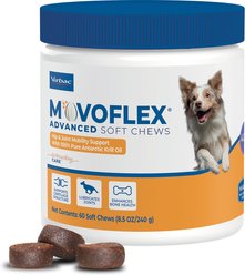 Virbac MOVOFLEX Advanced Soft Chews Joint Supplement for Medium Breed Dogs, 60 count