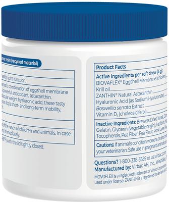 Show full view: Virbac MOVOFLEX Advanced Soft Chews Joint Supplement for Medium Breed Dogs, 60 count slide 3 of 11