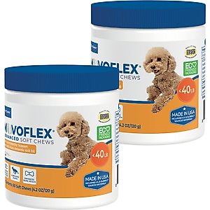 Virbac MOVOFLEX Advanced Soft Chews Joint Supplement for Small Breed Dogs, 60 count, bundle of 2