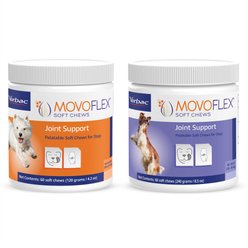 Virbac MOVOFLEX for Small Breed + Soft Chews Joint Supplement for Medium Breed Dogs