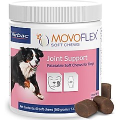 Virbac MOVOFLEX Soft Chews Joint Supplement for Large Dogs, 60 count