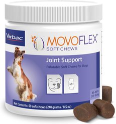 Virbac MOVOFLEX Soft Chews Joint Supplement for Medium Breed Dogs, 60 count