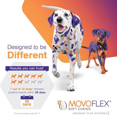 Show full view: Virbac MOVOFLEX Soft Chews Joint Supplement for Medium Breed Dogs, 60 count slide 7 of 10