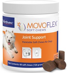 Virbac MOVOFLEX Soft Chews Joint Supplement for Small Breed Dogs, 60 count