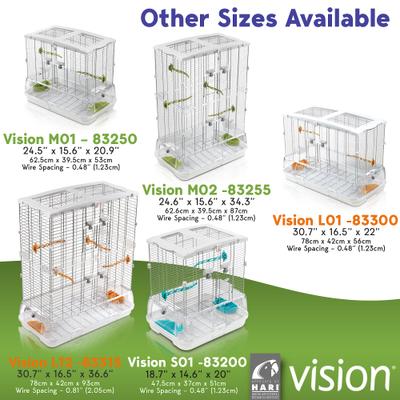 Show full view: Vision II Model M02 Bird Cage, Medium slide 7 of 9