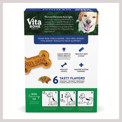 Show full view: Vita Bone Multi Flavors Crunchy Biscuit Dog Treats, Medium slide 3 of 10
