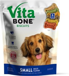 Vita Bone Multi Flavors Crunchy Biscuit Dog Treats, Small