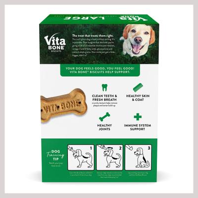 Show full view: Vita Bone Original Large Crunchy Biscuit Dog Treats, 56-oz box slide 3 of 10