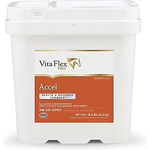 Vita Flex Pro Accel Health & Wellness Formula Pellets Horse Supplement, 15-lb bucket
