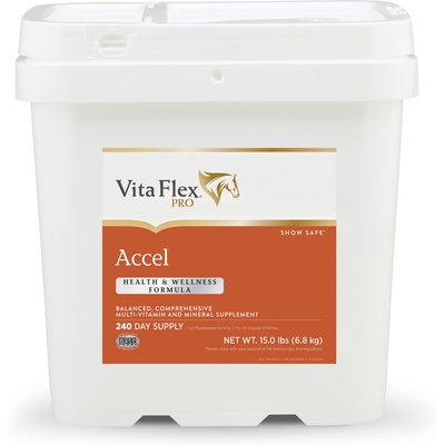 Vita Flex Pro Vita Flex Pro Accel Health & Wellness Formula Pellets Horse Supplement, 15-lb bucket
